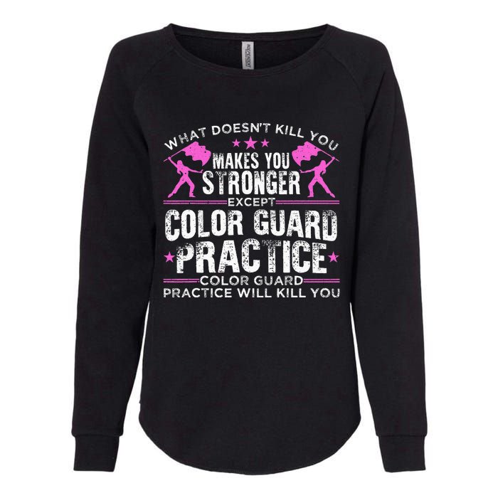 Color Guard Design For Men Women Winter Guard Marching Band Womens California Wash Sweatshirt