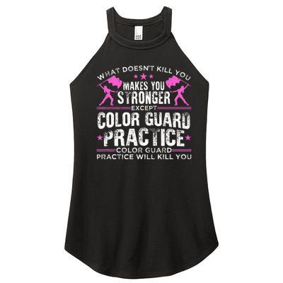 Color Guard Design For Men Women Winter Guard Marching Band Women’s Perfect Tri Rocker Tank