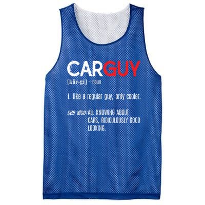 Car Guy Definition Cute Gift Mechanic Funny Gift Cute Gift Car Lover Collectors Mesh Reversible Basketball Jersey Tank