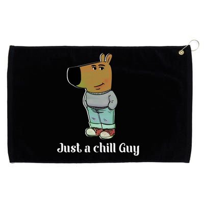 Chill Guy Dog Funny Chill Guy Meme Grommeted Golf Towel