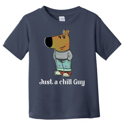 Chill Guy Dog Funny Chill Guy Meme Toddler T-Shirt