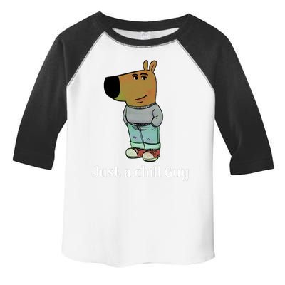 Chill Guy Dog Funny Chill Guy Meme Toddler Fine Jersey T-Shirt