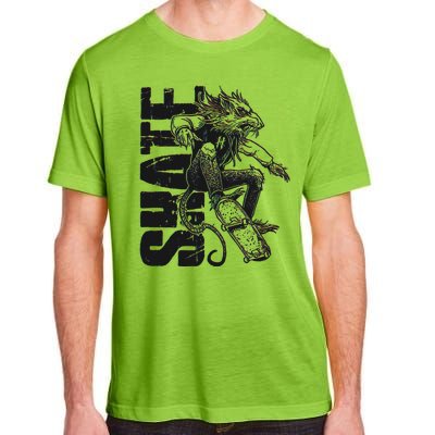 Cool Grunge Distressed Skateboarding Rat Mouse Adult ChromaSoft Performance T-Shirt