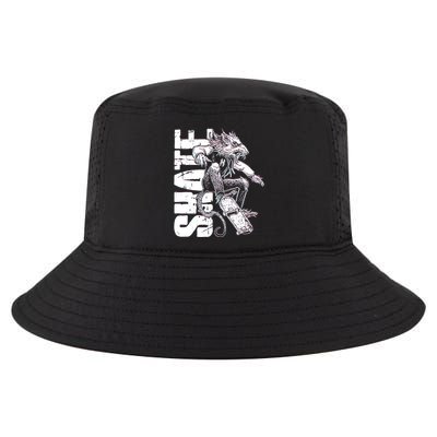 Cool Grunge Distressed Skateboarding Rat Mouse Cool Comfort Performance Bucket Hat