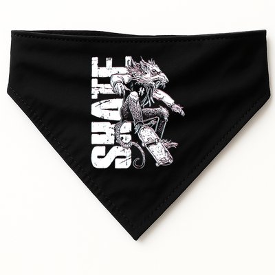 Cool Grunge Distressed Skateboarding Rat Mouse USA-Made Doggie Bandana
