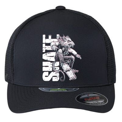 Cool Grunge Distressed Skateboarding Rat Mouse Flexfit Unipanel Trucker Cap