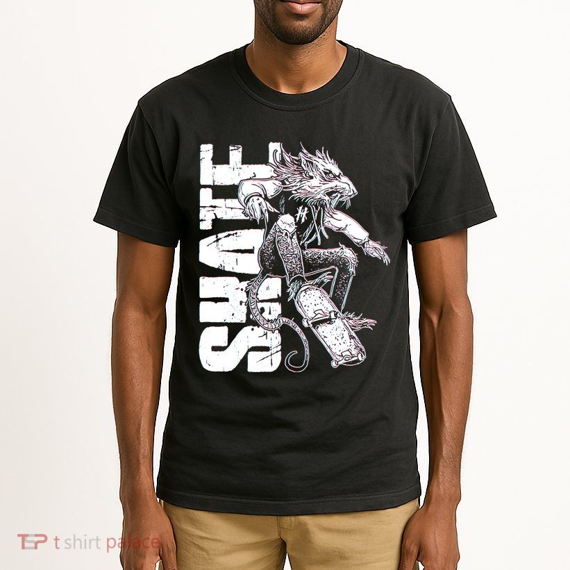 Cool Grunge Distressed Skateboarding Rat Mouse Tall T-Shirt