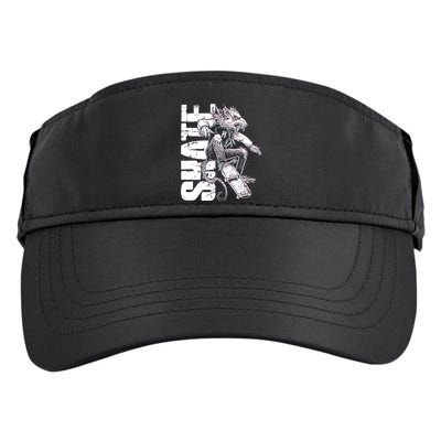 Cool Grunge Distressed Skateboarding Rat Mouse Adult Drive Performance Visor