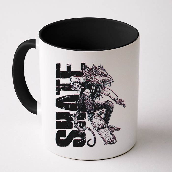 Cool Grunge Distressed Skateboarding Rat Mouse Mug