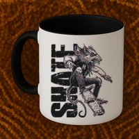 Cool Grunge Distressed Skateboarding Rat Mouse Mug