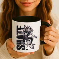 Cool Grunge Distressed Skateboarding Rat Mouse Mug