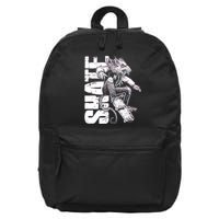 Cool Grunge Distressed Skateboarding Rat Mouse 16 in Basic Backpack