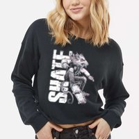 Cool Grunge Distressed Skateboarding Rat Mouse Cropped Pullover Crew