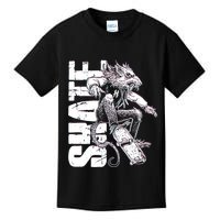 Cool Grunge Distressed Skateboarding Rat Mouse Kids T-Shirt