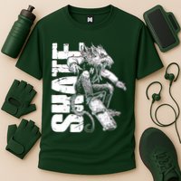Cool Grunge Distressed Skateboarding Rat Mouse Performance Shirt