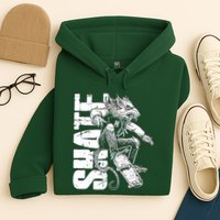 Cool Grunge Distressed Skateboarding Rat Mouse Hoodie