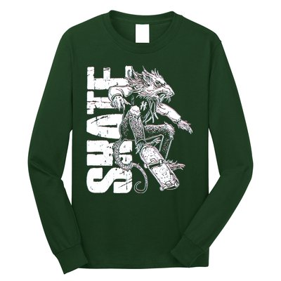 Cool Grunge Distressed Skateboarding Rat Mouse Long Sleeve Shirt