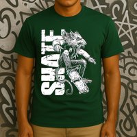 Cool Grunge Distressed Skateboarding Rat Mouse T-Shirt