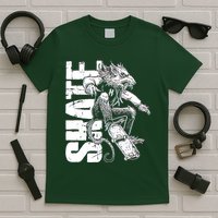 Cool Grunge Distressed Skateboarding Rat Mouse T-Shirt