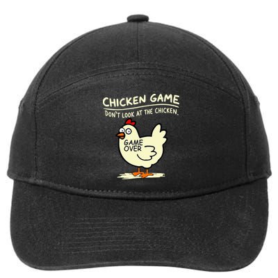 Chicken Game Don't Look At Chicken 7-Panel Snapback Hat