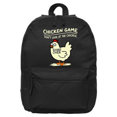 Chicken Game Don't Look At Chicken 16 in Basic Backpack