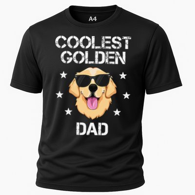 Coolest Golden Dad for Retriever New Dog Owner Performance Shirt