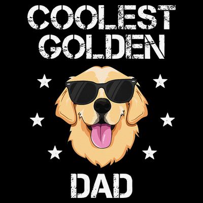 Coolest Golden Dad for Retriever New Dog Owner T-Shirt