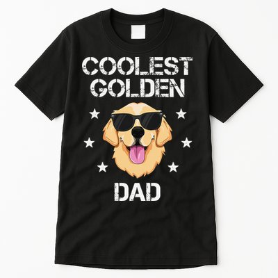 Coolest Golden Dad for Retriever New Dog Owner Tall T-Shirt