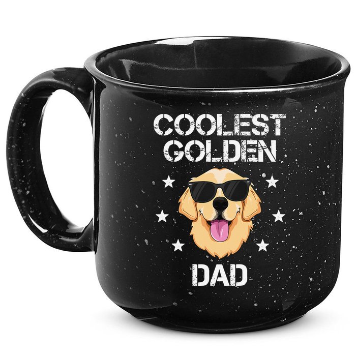 Coolest Golden Dad for Retriever New Dog Owner 15oz Campfire Ceramic Mug