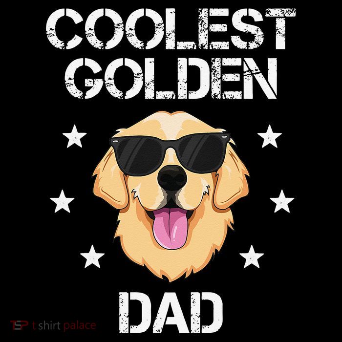 Coolest Golden Dad for Retriever New Dog Owner Flatbill Hat