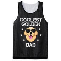 Coolest Golden Dad for Retriever New Dog Owner Mesh Reversible Basketball Jersey Tank