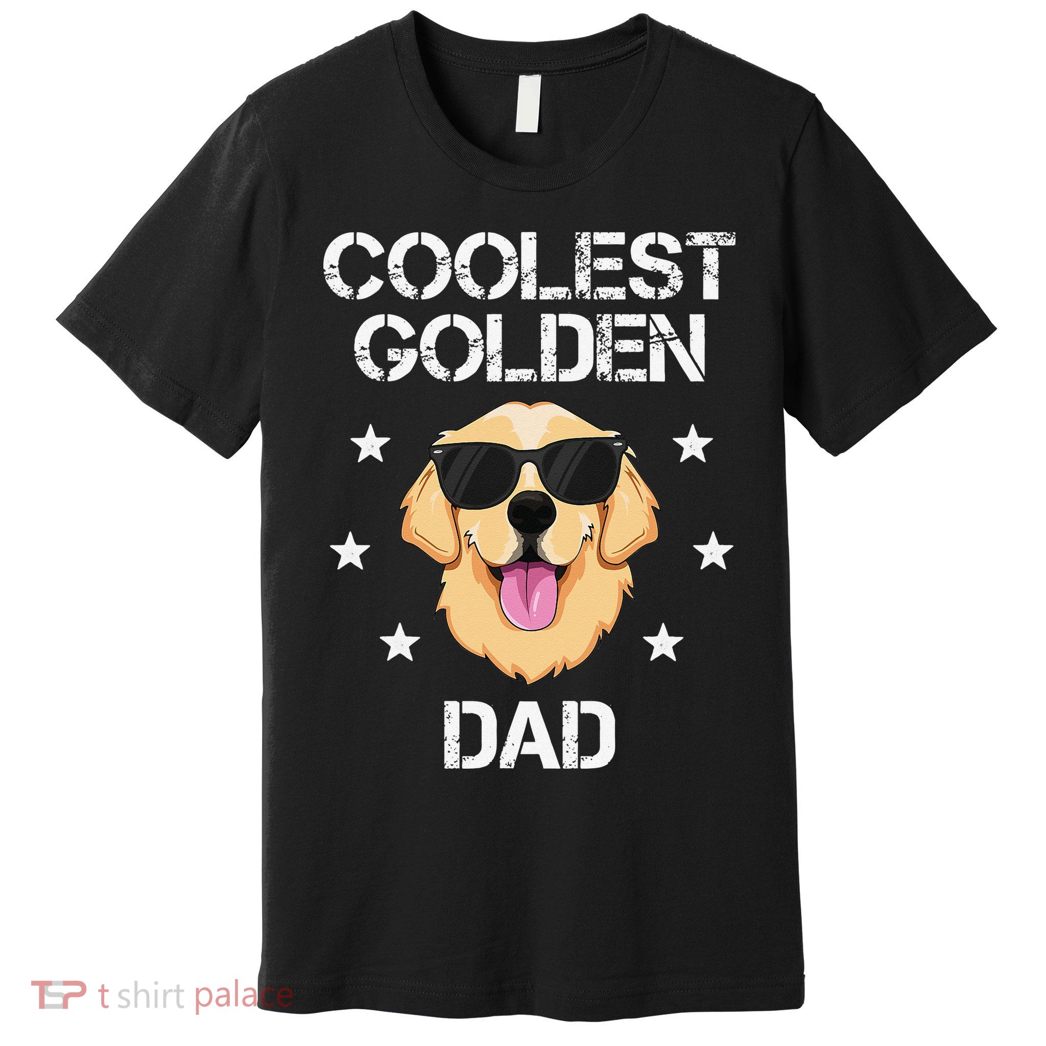 Coolest Golden Dad for Retriever New Dog Owner Premium T-Shirt