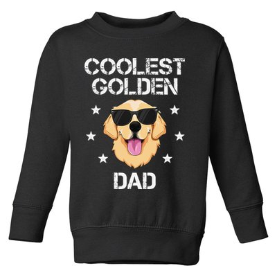 Coolest Golden Dad for Retriever New Dog Owner Toddler Sweatshirt