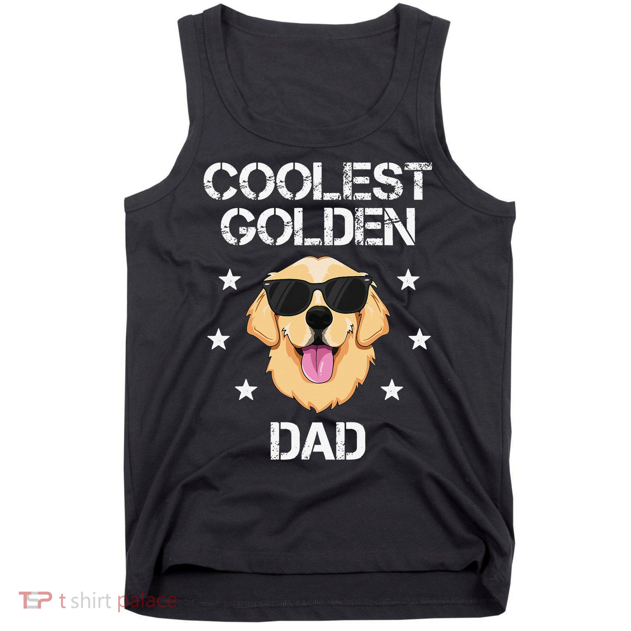 Coolest Golden Dad for Retriever New Dog Owner Tank Top
