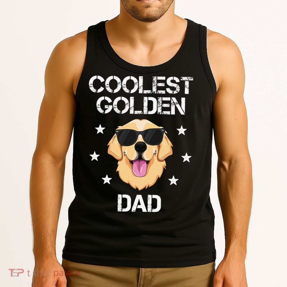 Coolest Golden Dad for Retriever New Dog Owner Tank Top