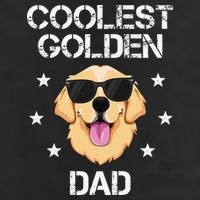 Coolest Golden Dad for Retriever New Dog Owner Golf Towel