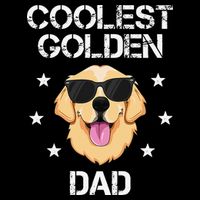 Coolest Golden Dad for Retriever New Dog Owner Zip Tote Bag