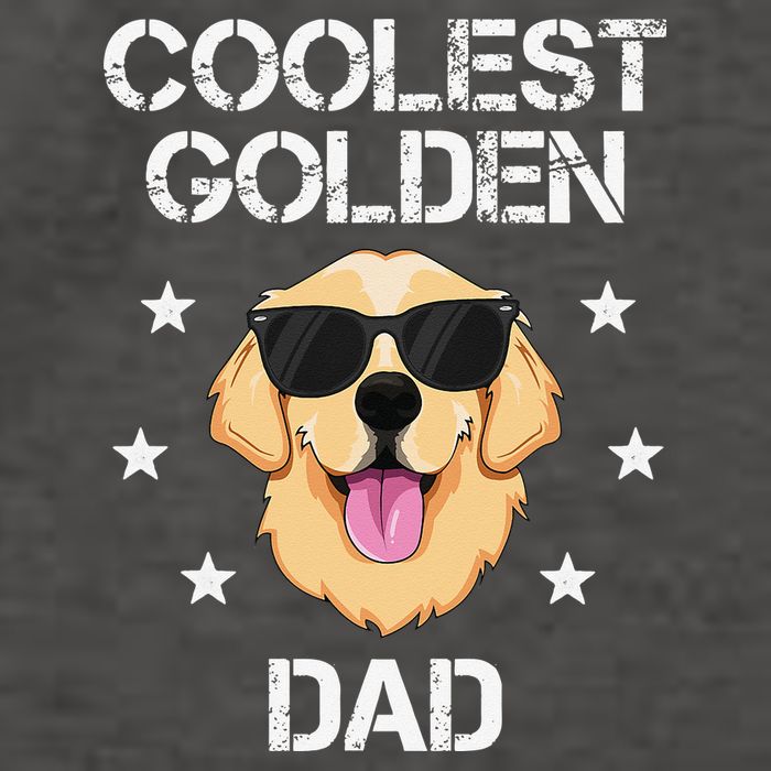 Coolest Golden Dad for Retriever New Dog Owner Vector Backpack
