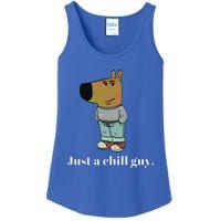 Chill Guy Dog Funny Chill Guy Meme Ladies Essential Tank