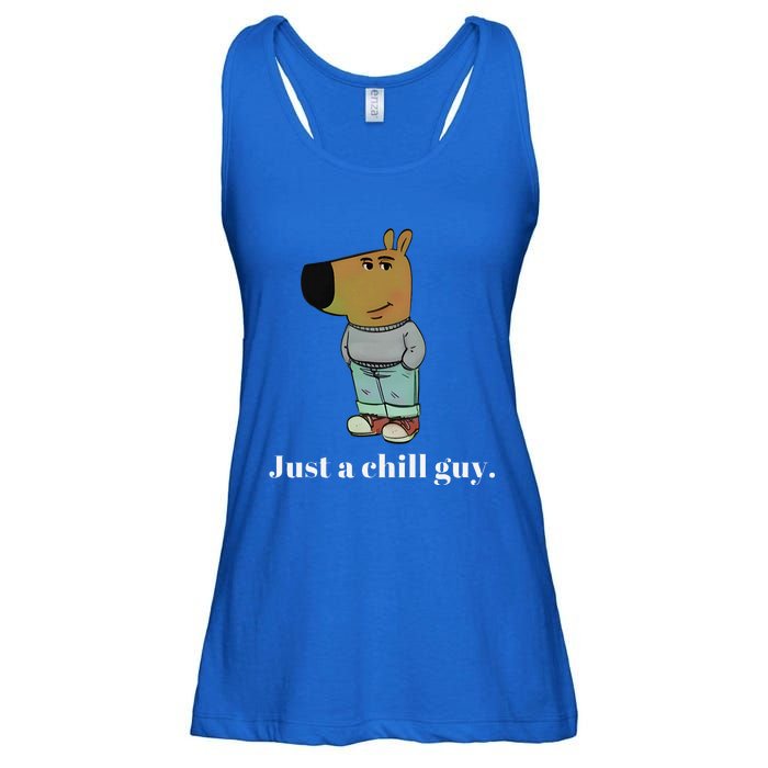 Chill Guy Dog Funny Chill Guy Meme Ladies Essential Flowy Tank