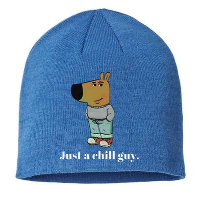 Chill Guy Dog Funny Chill Guy Meme Sustainable Beanie