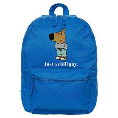 Chill Guy Dog Funny Chill Guy Meme 16 in Basic Backpack