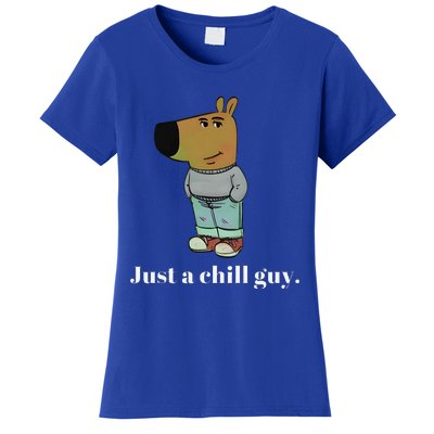 Chill Guy Dog Funny Chill Guy Meme Women's T-Shirt