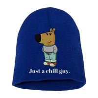 Chill Guy Dog Funny Chill Guy Meme Short Acrylic Beanie