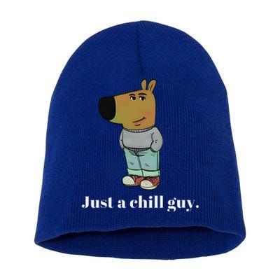 Chill Guy Dog Funny Chill Guy Meme Short Acrylic Beanie