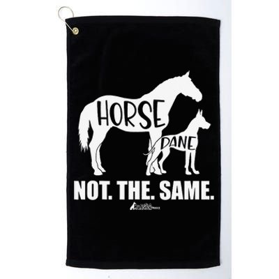 Cute Great Dane Top Funny Dog Mom Horse Dane Not The Same Platinum Collection Golf Towel