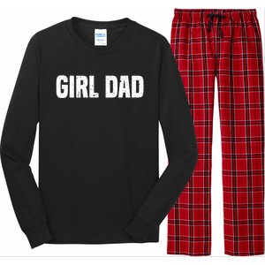 Cool Girl Dad For  Father Super Proud Dad Outnumbered Dad Long Sleeve Pajama Set