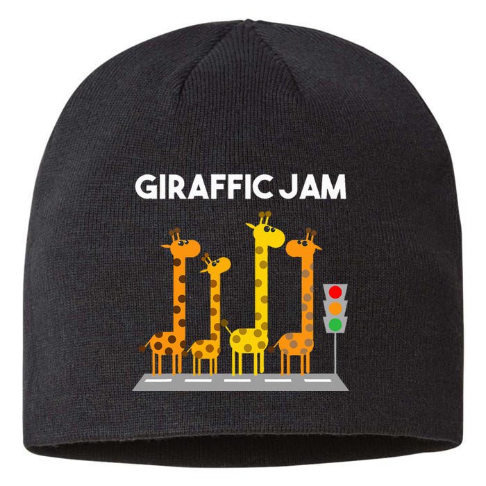 Cute Giraffe Design Safari Giraffe Lover Sustainable Beanie