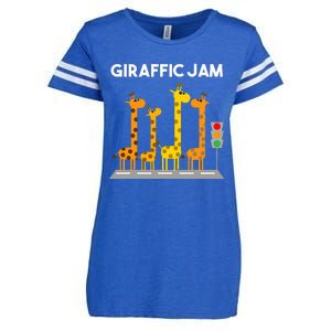 Cute Giraffe Design Safari Giraffe Lover Enza Ladies Jersey Football T-Shirt