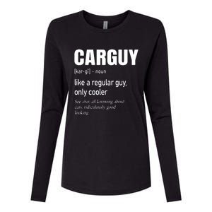 Car Guy Definition Mechanic Auto Racing Men Womens Cotton Relaxed Long Sleeve T-Shirt